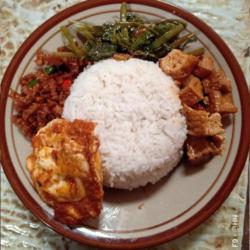 Nasi Rames Telor Ceplok