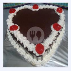 Kue Ulang Tahun Love Coklat Lumer Uk. 16x16