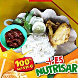 Paket Nasi Ayam  Sambel Lalapan Es Teh