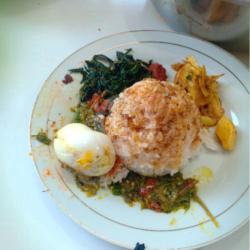 Nasi Telor Bulet Komplit