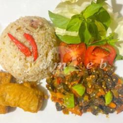 Nasi Liwet Paru Rica Pete Tahu Tempe