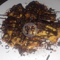 Pisang Goreng Tanduk Full Coklat