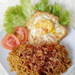 Paket Mie Geprek   Telur Pedas