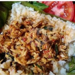 Nasi Bakar Ikan Baby Tuna Suwir