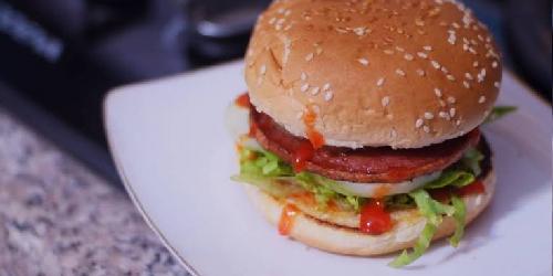 Burger Mantul X Es Teh Nusantara, Laikang Toko Amanda Brownies