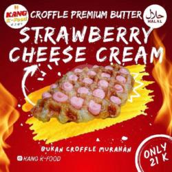 Croffle Premium Butter Strawberry Cheese Cream