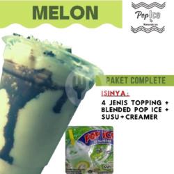 Pop  Ice Rasa Melon Topping Complete