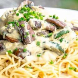 Spaghetti Creamy Mushroom Ala Carte Free Lemon Tea