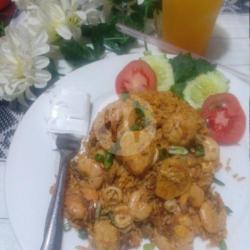 Nasi Goreng Udang Bakso  Es Jeruk