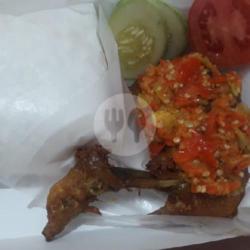 Ayam Penyet(dada) Sambal Korek Geprek   Nasi