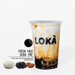 Fresh Milk Boba Fire