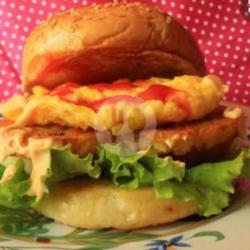 Burger Telur Dadar