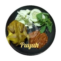 Pecel Burung Puyuh Goreng Nasi Sambal Lalapan