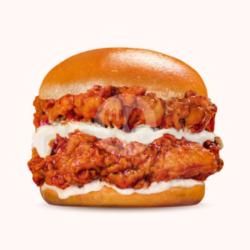 Double Chicken Burger Korean Spicy