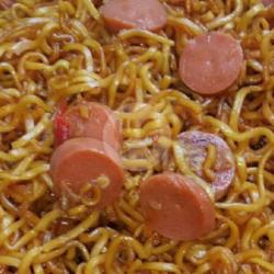 Mie Goreng Toping Sosis