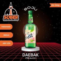 (21 ) Soju Daebak Peach 360ml