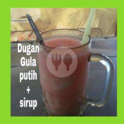 Es Dugan Gula Putih Lengkap Gelas