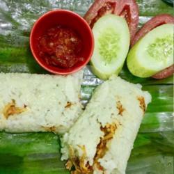 Nasi Bakar Isi Ayam Suwir Bali