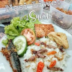 Nasi Liwet, Oseng Cumi, Asin, Jengkol Goreng