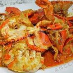 Kepiting Telor Saus Padang