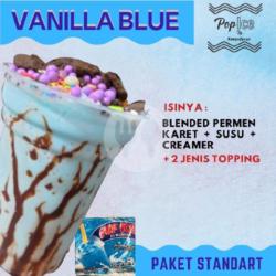 Pop Ice Rasa Vanilla Blue Topping Standart