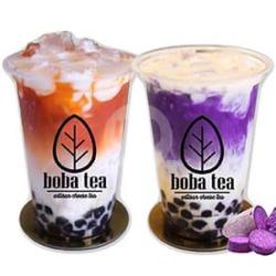 Promo Taro Boba Cheese   Thai Tea