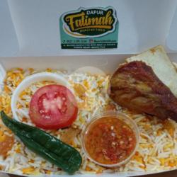 Nasi Mandhi Kambing Goreng