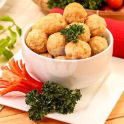 Pentol Bakso Goreng   Pake Bumbu Kacang