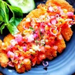 Chicken Katsu Sambal Geprek Air Mineral