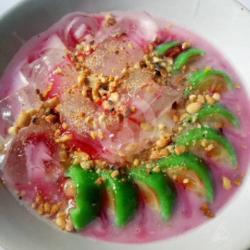 Es Pisang Ijo Kacang Tanah