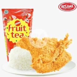 Paketan Ayam  Dada Pedas Free Minum