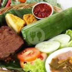 Paket Nasi Daging Empal,tahu,tempe Sayur Asem