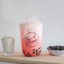 Straw Berry Milky Boba Large