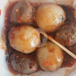 Cilok   Bakso Ikan Yamin Pedas Manis