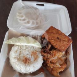 Ayam Geprek   Nasi   Krupuk   Tempe (level 0-8)