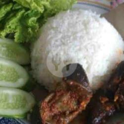 Nasi    Rempela Ati Bebek Sambal Lalap