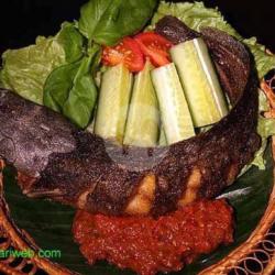 Nasi Pecel Lele Sambal Geprek