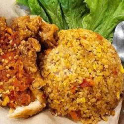 Nasi Goreng Ayam Geprek