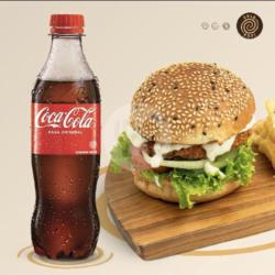 Fried Chicken Burger   Coca Cola