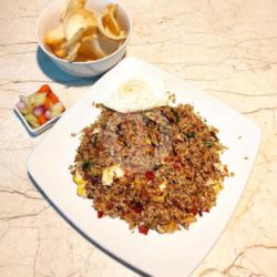 Nasi Goreng Pete Ikan Asin