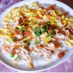 Bubur Ayam   Telor Ayam Kampung Merah 1/2 Matang