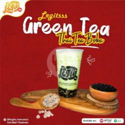 Green Thaitea Boba Large   Cheese Cream