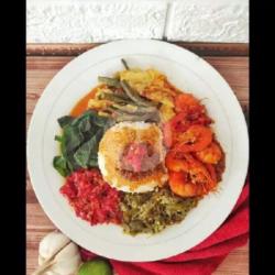 Nasi Padang Udang Balado