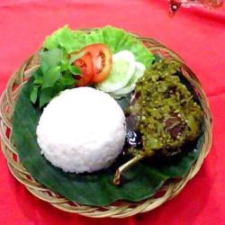 Tepong Bebek Penyet Sambal Ijo