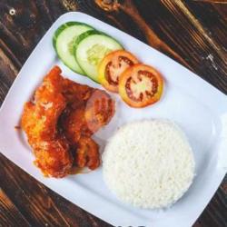 Paket Ayam Spicy Barbeque   Nasi