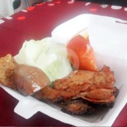 Ayam Gepuk Goreng Komplit (tanpa Nasi)