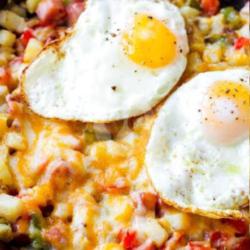 Potato Ham Egg Skillet