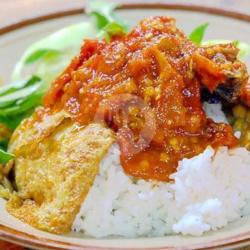 Nasi Telur Geprek Tahu Tempe