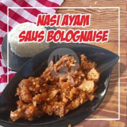 Nasi Ayam Saus Bolognaise