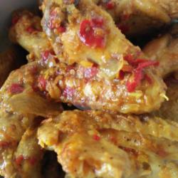 Nasi Kuning   Sayap Balado